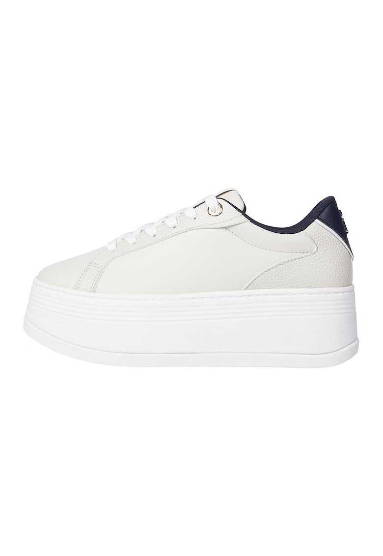 Tommy Hilfiger Кожени спортни обувки с равна платформа