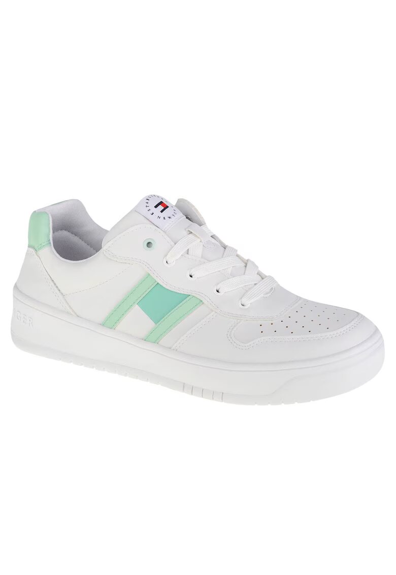 Tommy Hilfiger Маратонки - Low Cut Lace-Up Sneaker T3A4-32143-1351X134 - Бяло