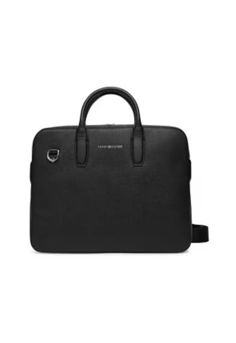 Tommy Hilfiger Мъжка чанта за лаптоп - 305370518 - от естествена кожа - многоцветна - универсална - черна