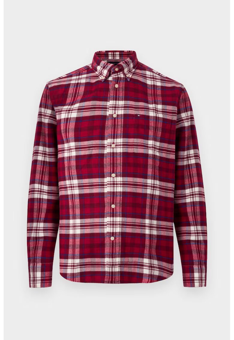 Tommy Hilfiger Мъжка риза - на каре - - памук - бродирано лого 2353