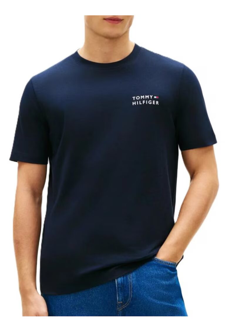 Tommy Hilfiger Мъжка тениска BRAND LOVE EMBRO STACK TEE - Памук -