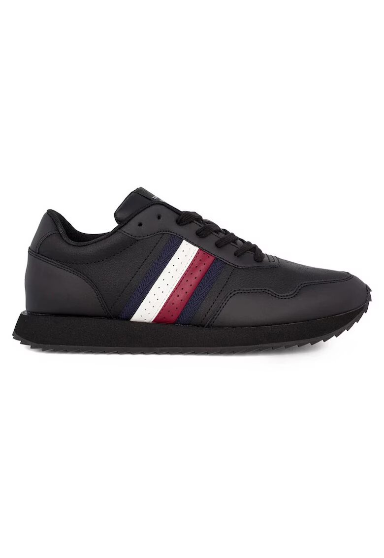 Tommy Hilfiger Мъжки маратонки Runner Evo Lth Mix ESS - FM0FM05121-BDS - Черни