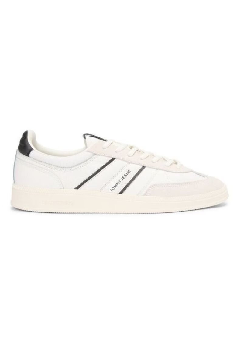 Tommy Hilfiger Мъжки спортни обувки THE GREENWICH EDGE MIX - Естествена кожа - Кремав