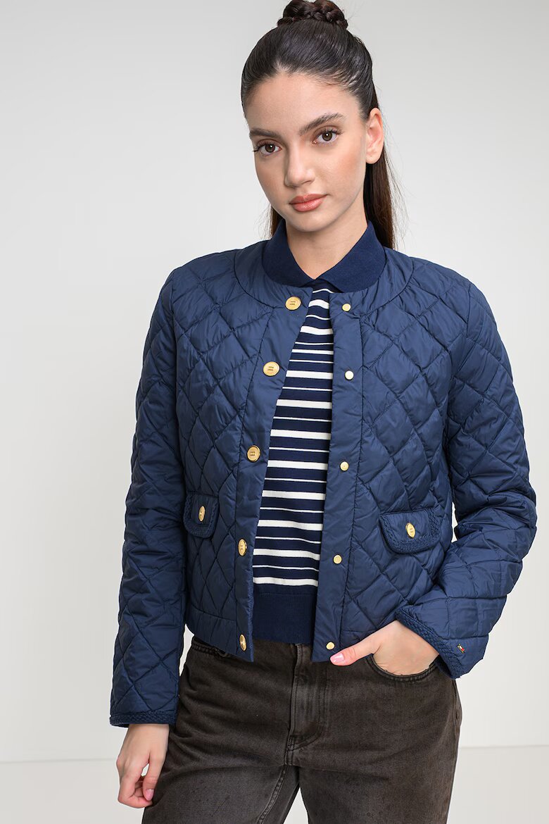 Tommy Hilfiger Непромокаемо капитонирано яке Тъмносин