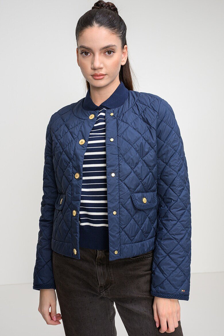 Tommy Hilfiger Непромокаемо капитонирано яке Тъмносин
