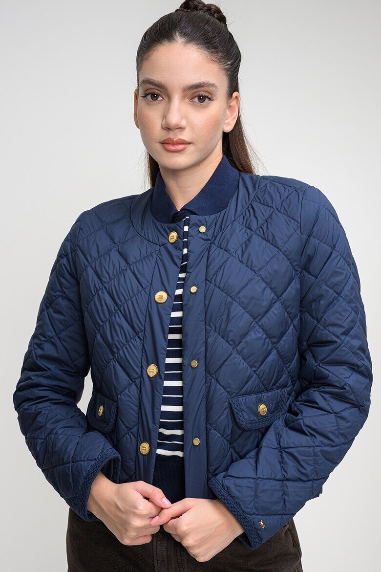 Tommy Hilfiger Непромокаемо капитонирано яке Тъмносин