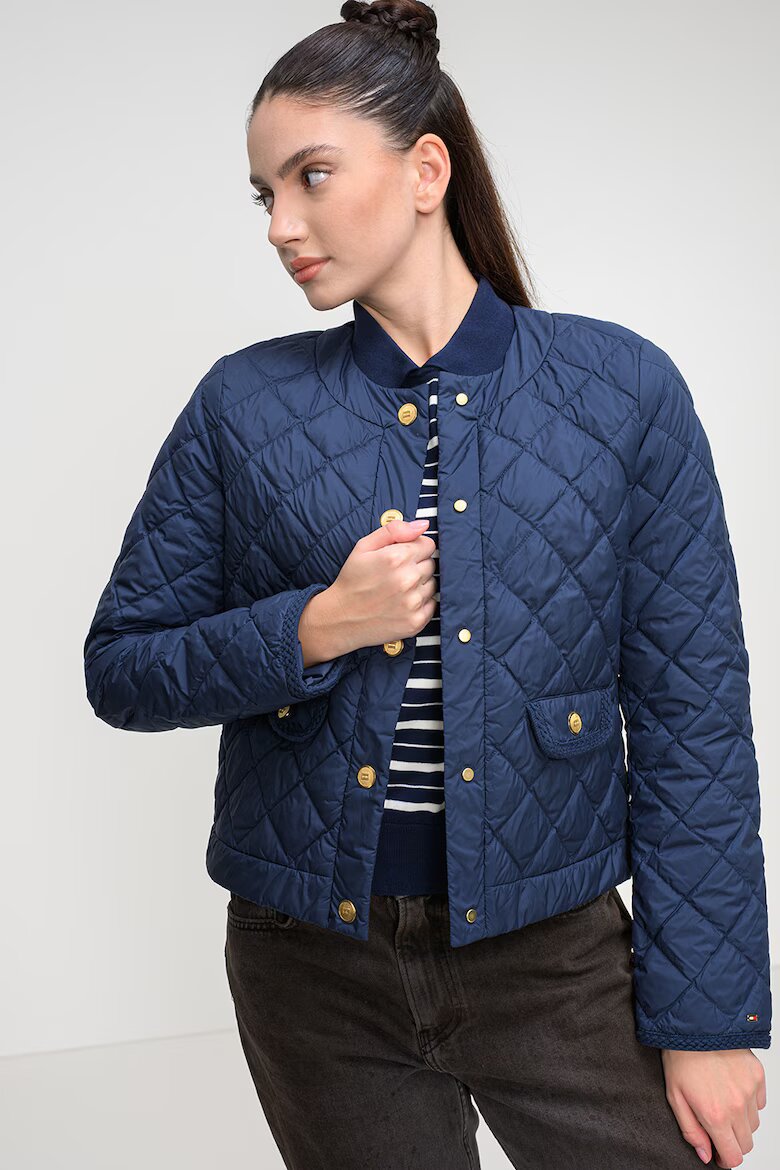 Tommy Hilfiger Непромокаемо капитонирано яке Тъмносин