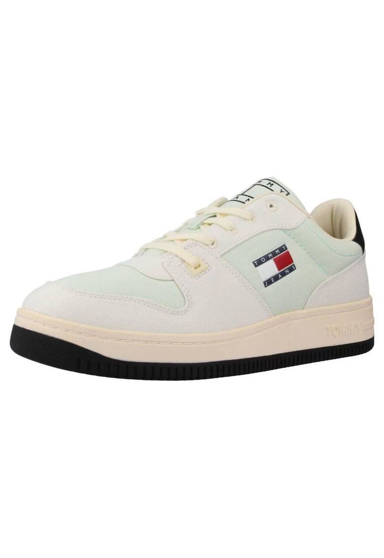 Tommy Hilfiger Обувки Tommy Jeans Basket - Текстил - Бял - - Бял