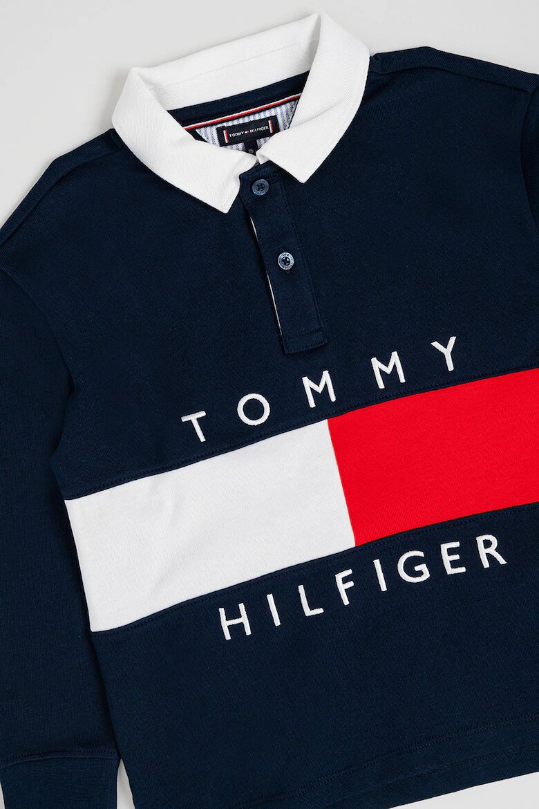 Tommy Hilfiger Памучна блуза Червен/Тъмносин