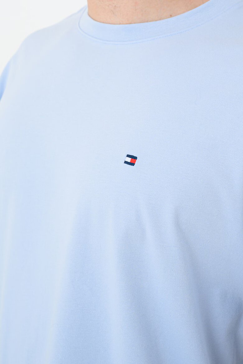 Tommy Hilfiger Пижама с памук с лого Избелял флот/Светлосин