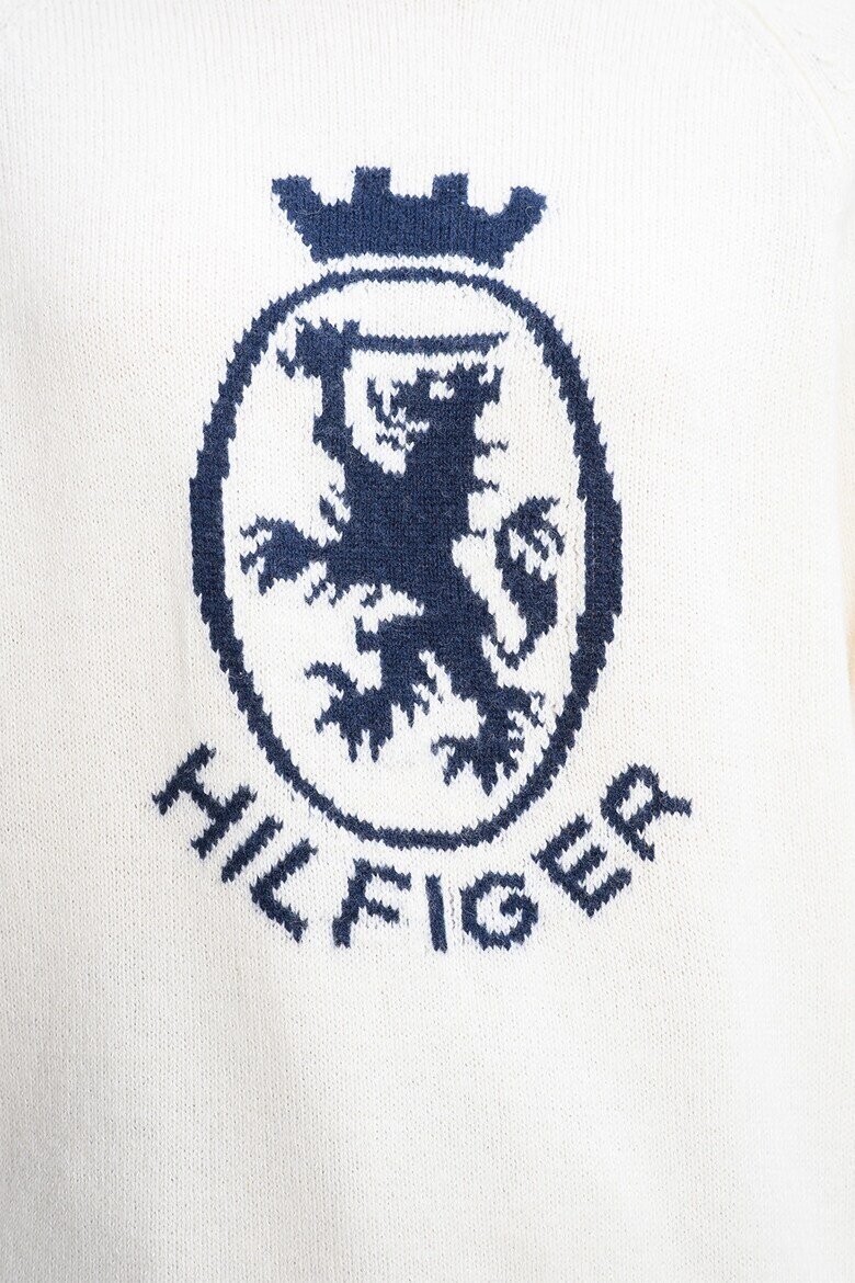 Tommy Hilfiger Поло с принт Мръснобял/Тъмносин