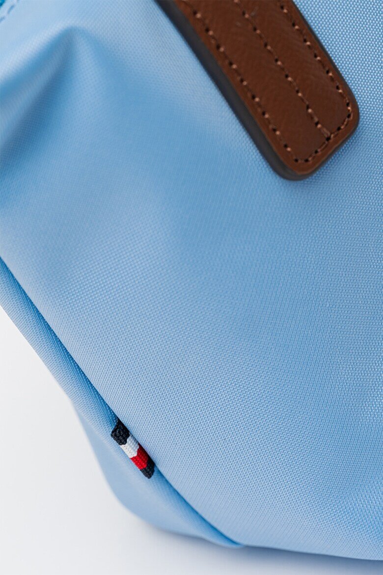 Tommy Hilfiger Ръчна платнена чанта Popette Micro с презрамка Пастелносин/Кафяв