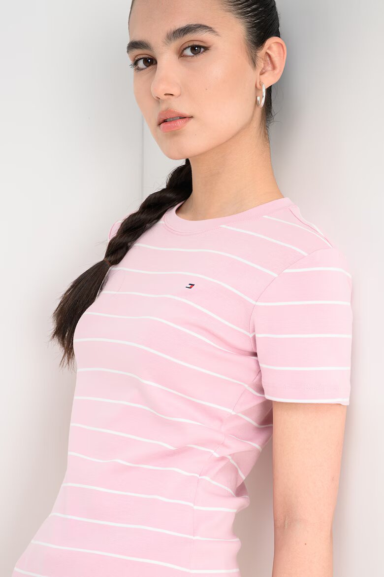 Tommy Hilfiger Раирана слим тениска