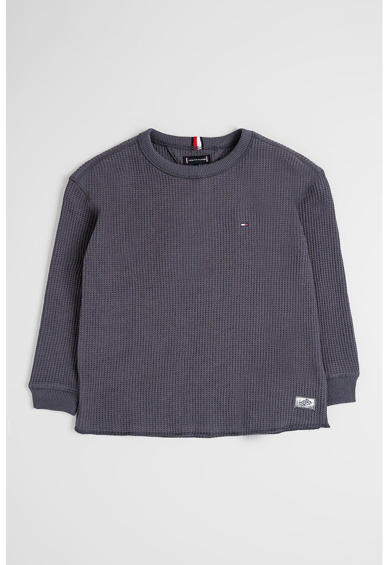 Tommy Hilfiger Релефна блуза с органичен памук