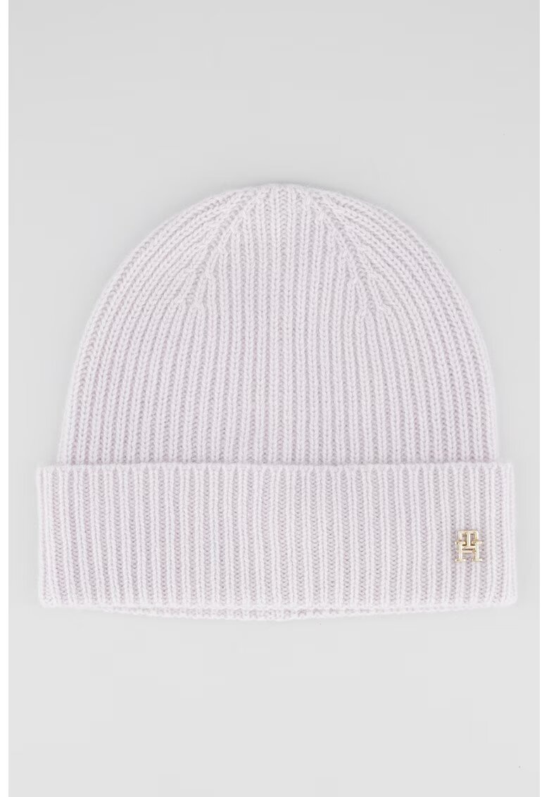Tommy Hilfiger Рипсена шапка от кашмир