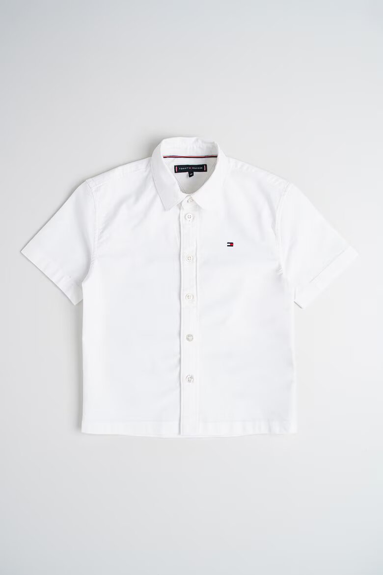 Tommy Hilfiger Риза с къси ръкави и лого Бял