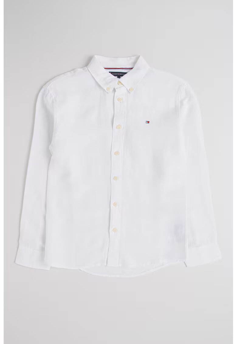 Tommy Hilfiger Риза с лен с джоб на гърдите
