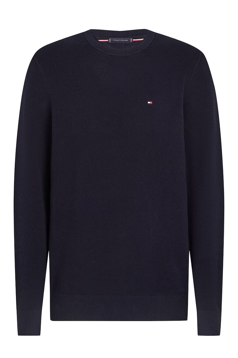 Tommy Hilfiger Семпъл пуловер с овално деколте Ултрамарин синьо