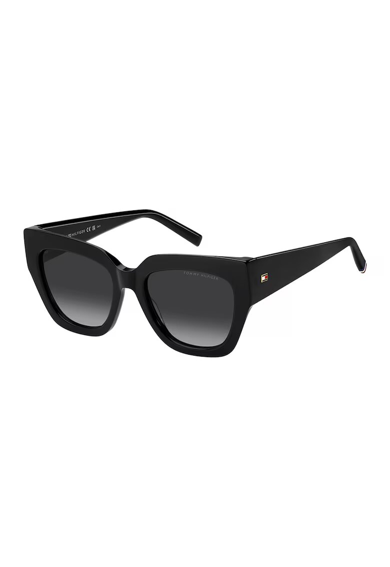 Tommy Hilfiger Слънчеви очила Cat-Eye с градиента - Избеляло черно
