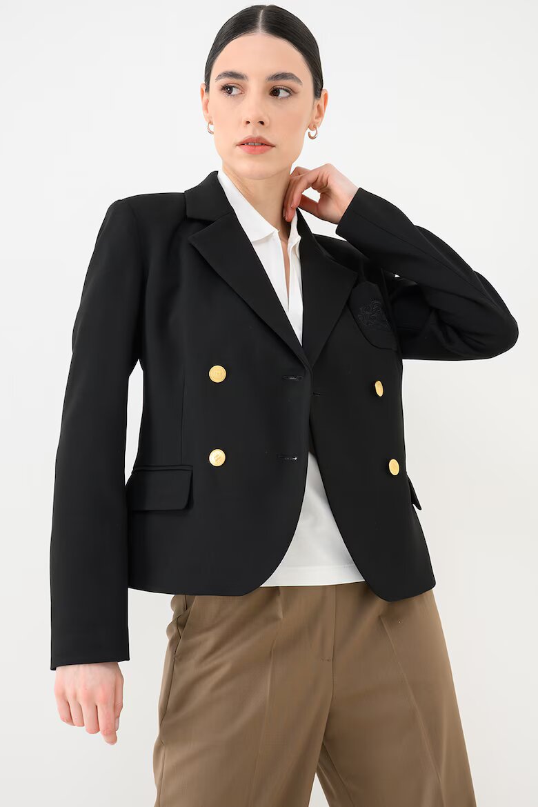 Tommy Hilfiger Слим сако Punto Черен