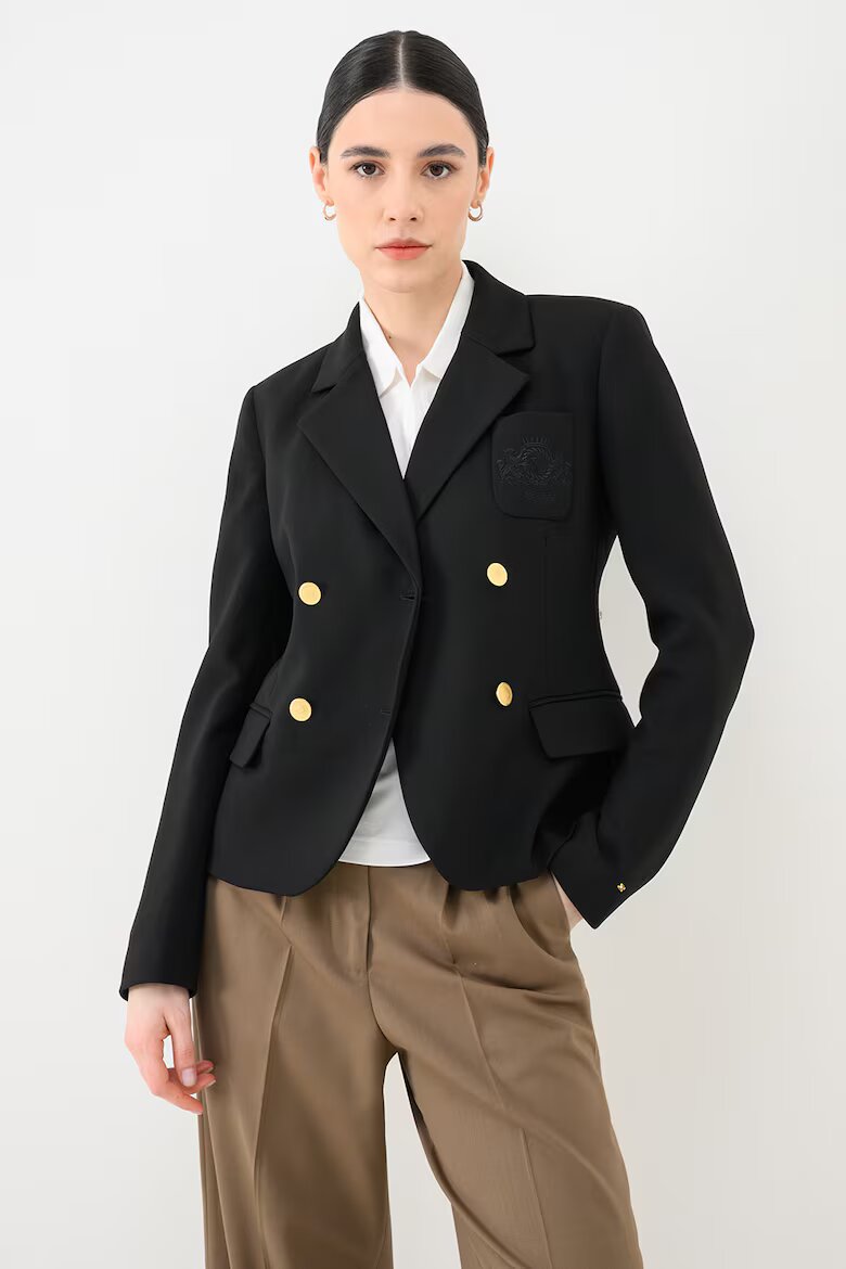 Tommy Hilfiger Слим сако Punto Черен
