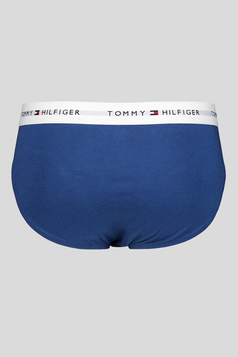 Tommy Hilfiger Слипове Signature - 3 чифта Прашно синьо/Антрацитно черно