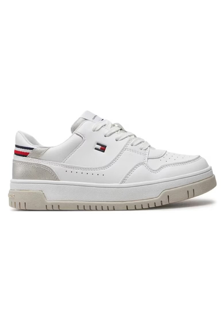 Tommy Hilfiger Спортни обувки за момичета - ниски кецове с връзки - T3A9-33212-1355X025 - Бели