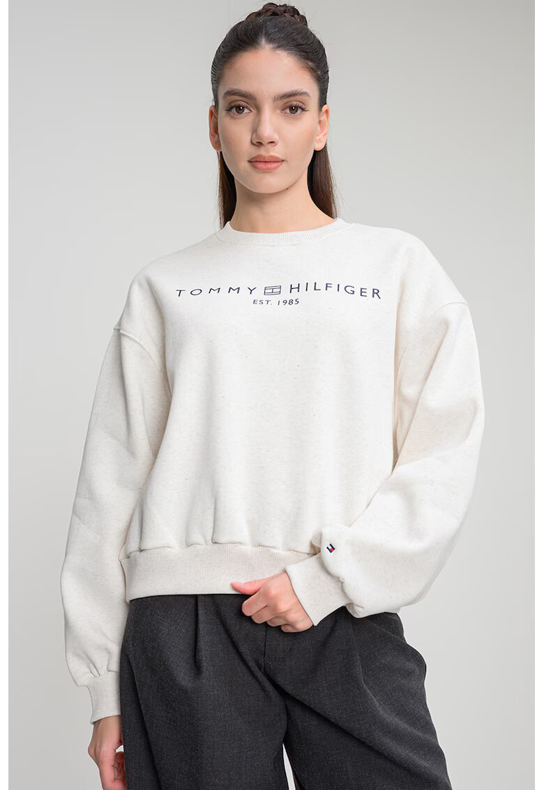 Tommy Hilfiger Суитшърт с лого - Бял