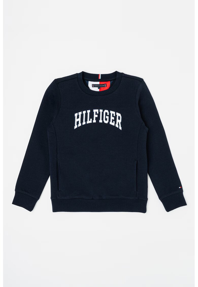 Tommy Hilfiger Суитшърт с лого и скосени джобове