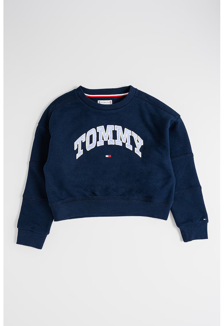 Tommy Hilfiger Суитшърт с лого - Небесносин/Тъмносин