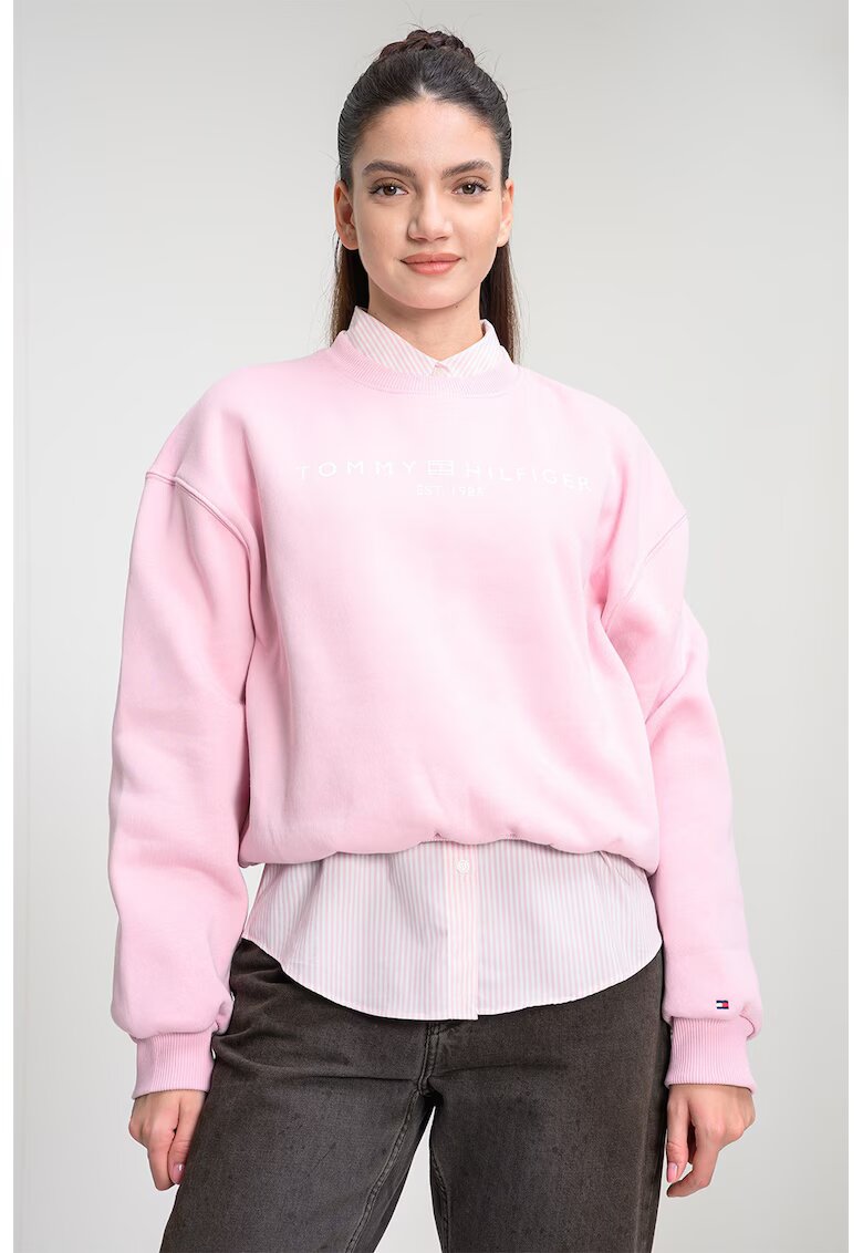 Tommy Hilfiger Суитшърт с лого - Розово