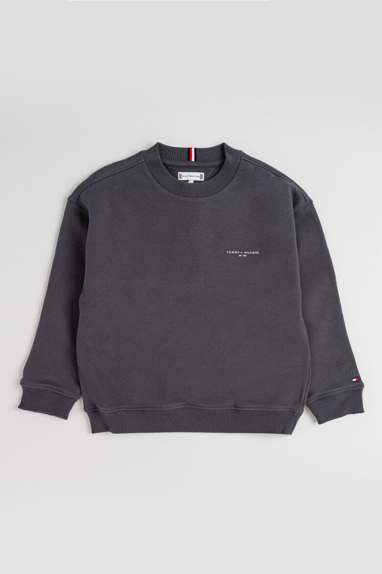 Tommy Hilfiger Суитшърт с памук Tъмносив