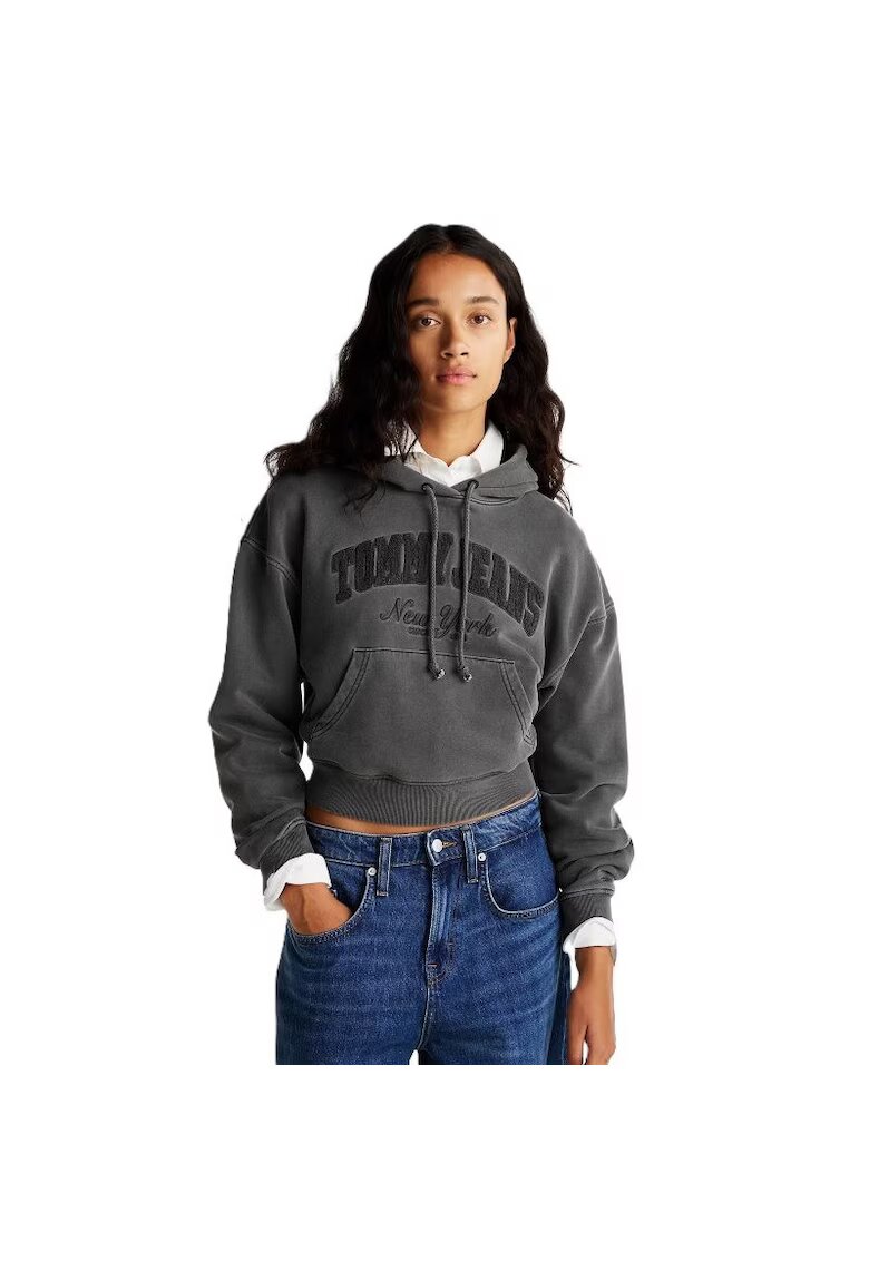 Tommy Hilfiger Суитшърт TJW BOXY CRP GMD VARSITY HOODIE-DW0DW19413-BDS