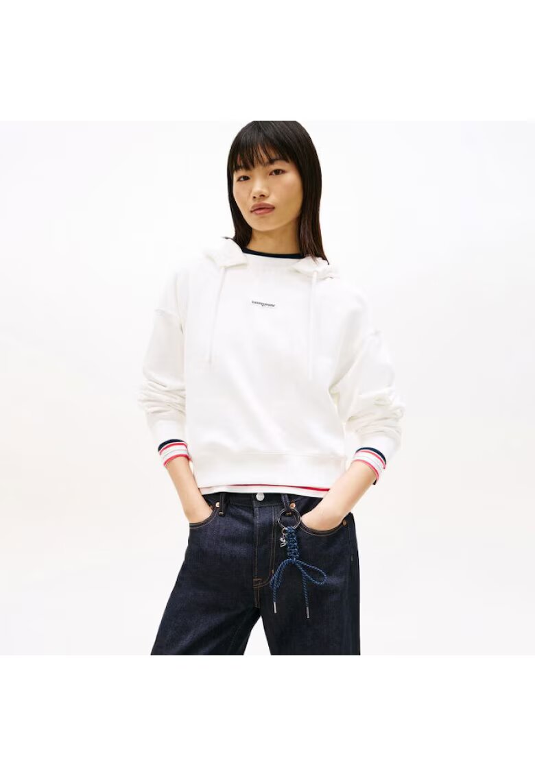 Tommy Hilfiger Суитшърт TJW BXY SH SCRIPT LABEL HOODIE-DW0DW22356-YBL