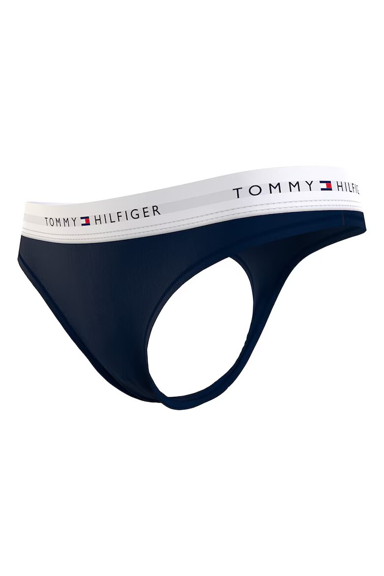 Tommy Hilfiger Танга с лого Тъмносин