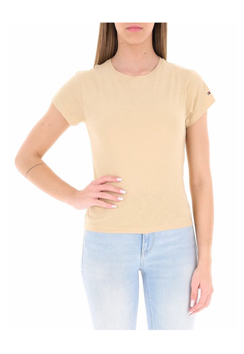 Tommy Hilfiger Тениска CO SLUB SLIM SS TEE-WW0WW48702-ACR