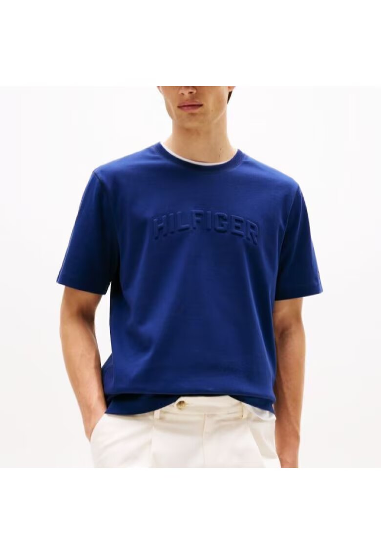 Tommy Hilfiger Тениска HILFIGER ARCH EMBOSSED TEE-MW0MW39366-C7G