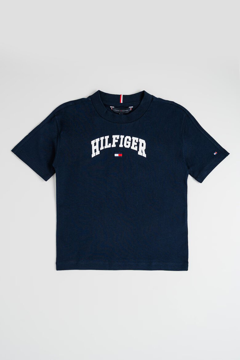 Tommy Hilfiger Тениска от памук с лого Бял/Ултрамарин синьо