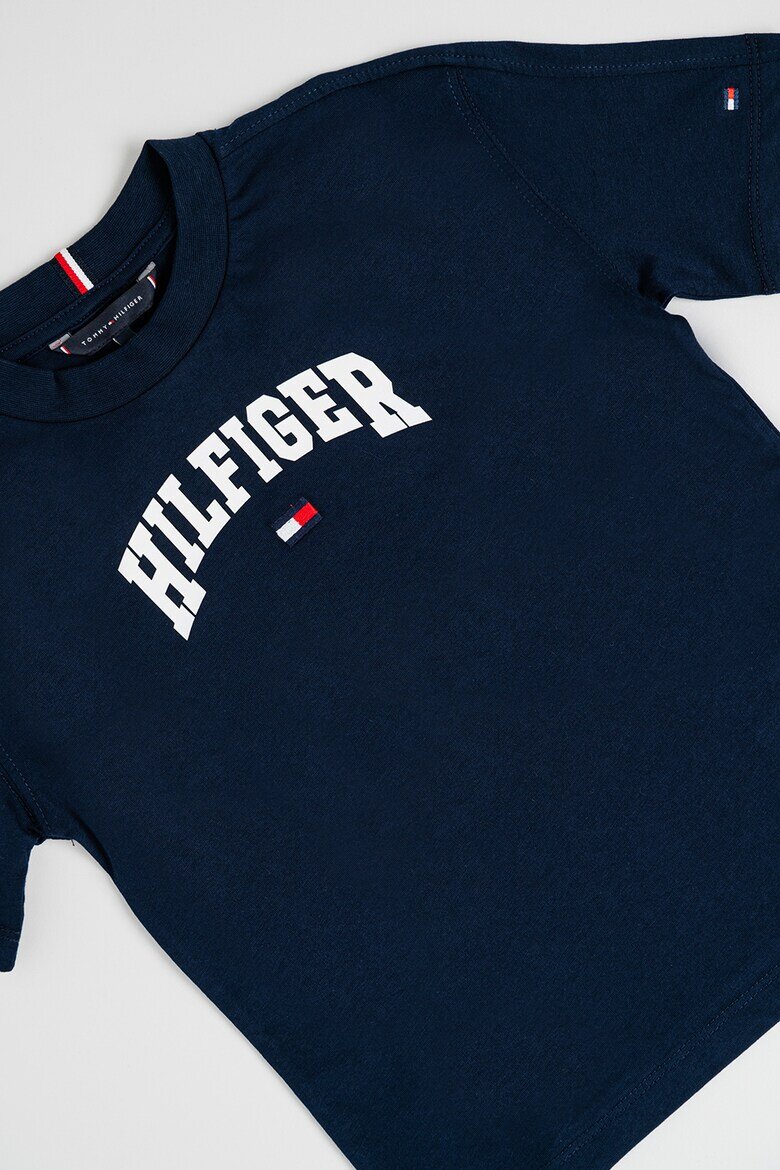 Tommy Hilfiger Тениска от памук с лого Бял/Ултрамарин синьо