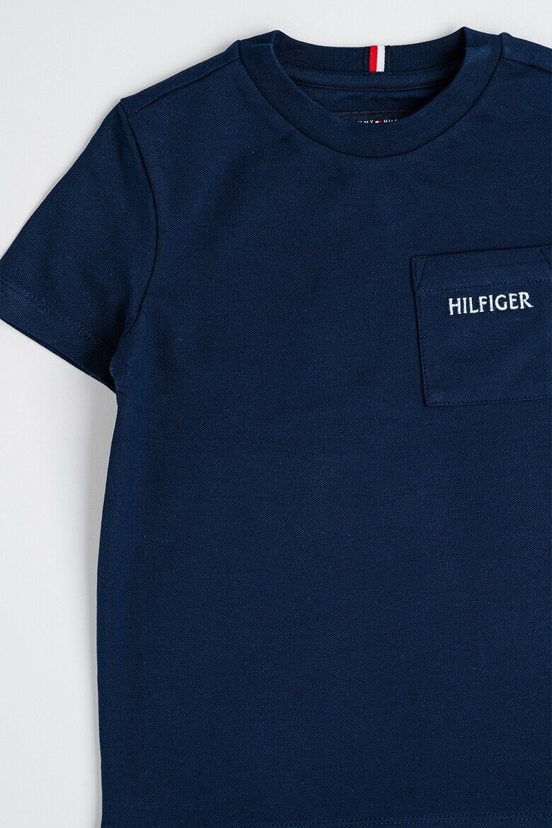 Tommy Hilfiger Тениска с джоб на гърдите Ултрамарин синьо