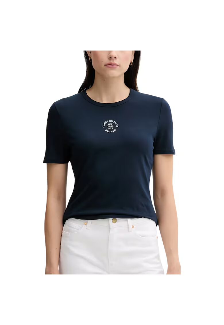 Tommy Hilfiger Тениска STAMP LOGO SLIM C-NK SS TEE-WW0WW45809-C1G