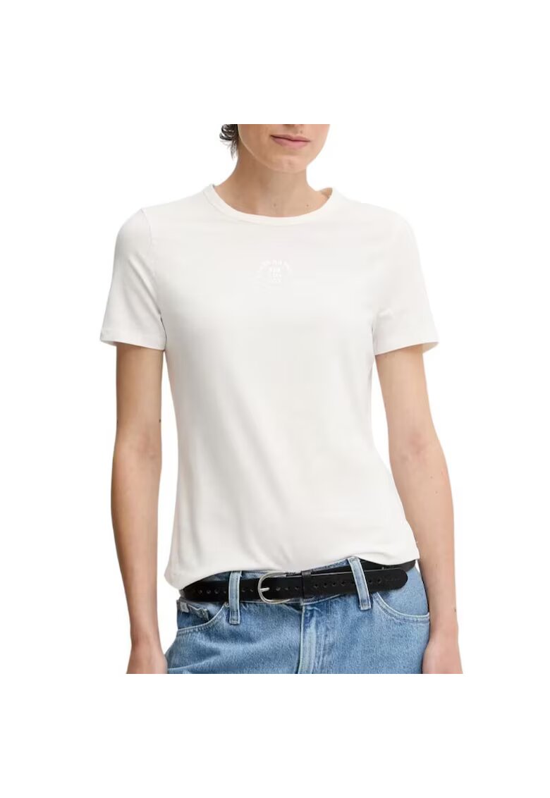Tommy Hilfiger Тениска STAMP LOGO SLIM C-NK SS TEE-WW0WW45809-YBL