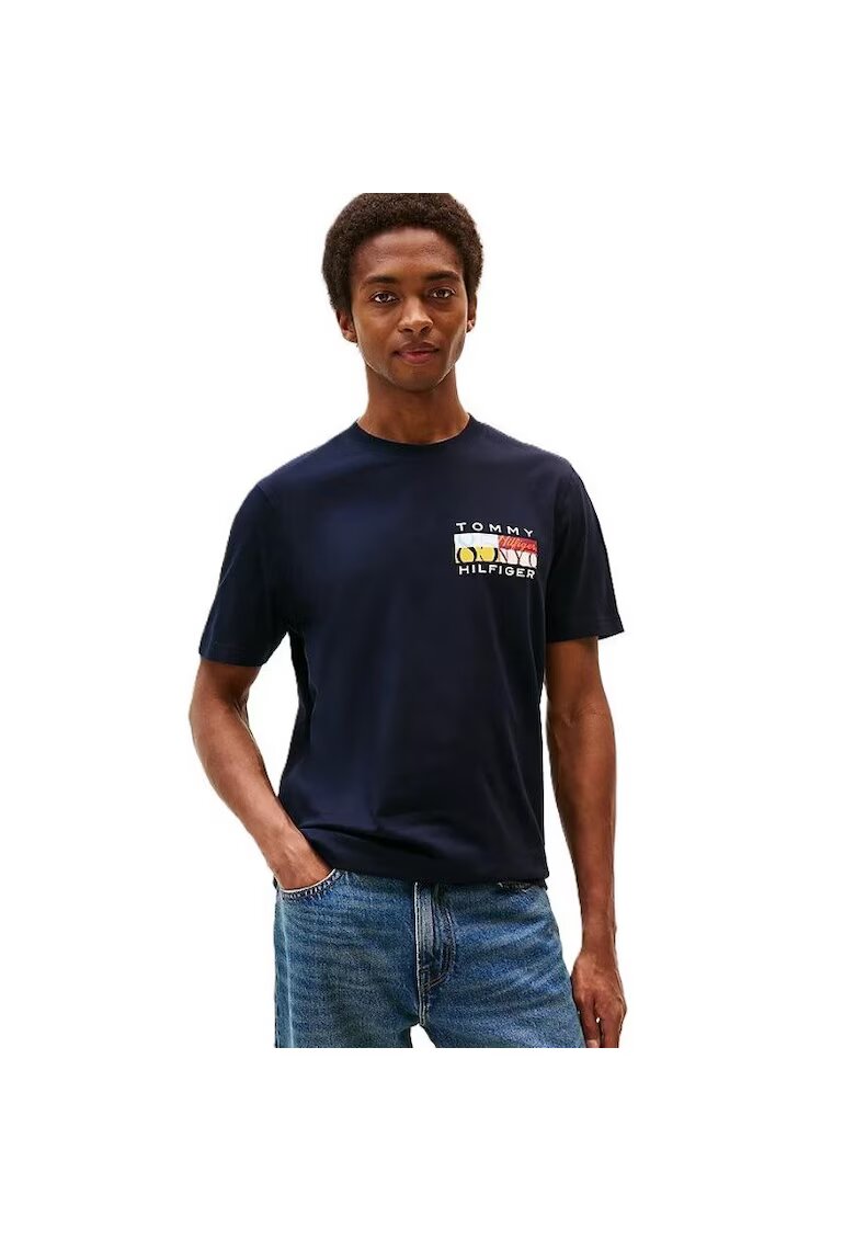 Tommy Hilfiger Тениска TH COLOUR FLAG TEE-MW0MW40006-DW5