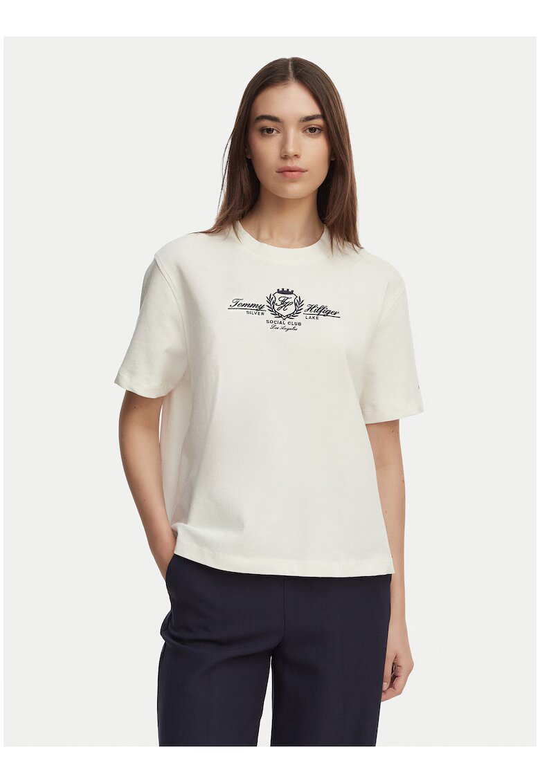 Tommy Hilfiger Тениска VARSITY CREST MDRN C-NK SS TEE-WW0WW48713-YBL