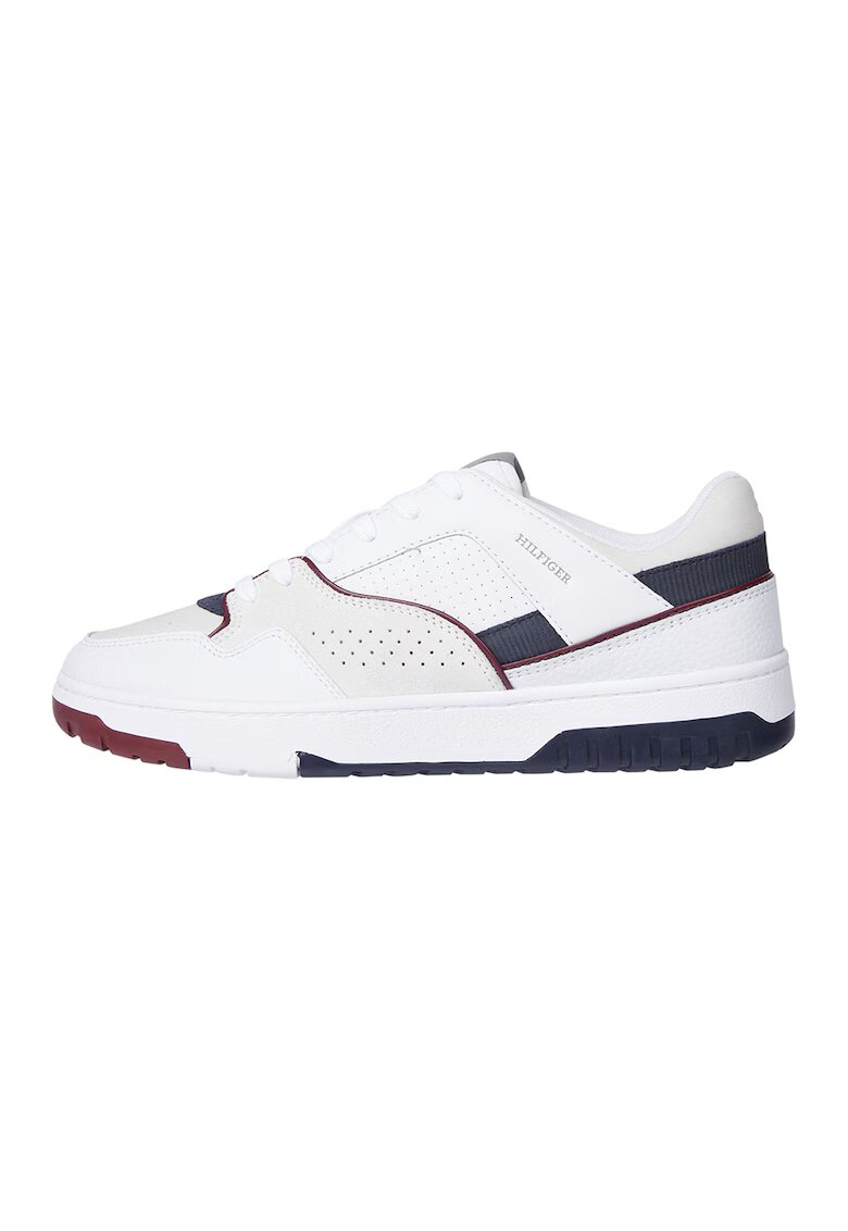 Tommy Hilfiger Tommy Jeans - Спортни обувки от еко кожа и велкро - Бял/Тъмносин