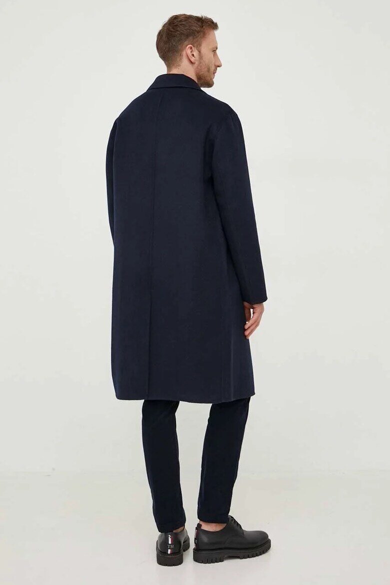Tommy Hilfiger Вълнено палто MW0MW32795 Тъмносин