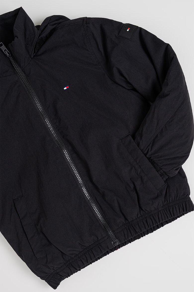 Tommy Hilfiger Яке Essential с качулка и цип Черен