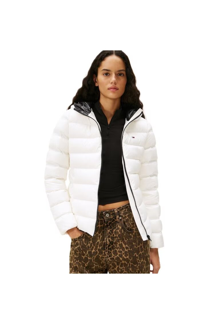 Tommy Hilfiger Яке TJW SLIM HOOD PRNT DOWN JCKT EXT-DW0DW21617-YBL