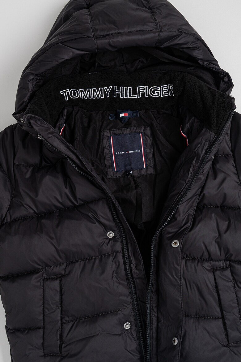 Tommy Hilfiger Зимно яке с качулка Черен