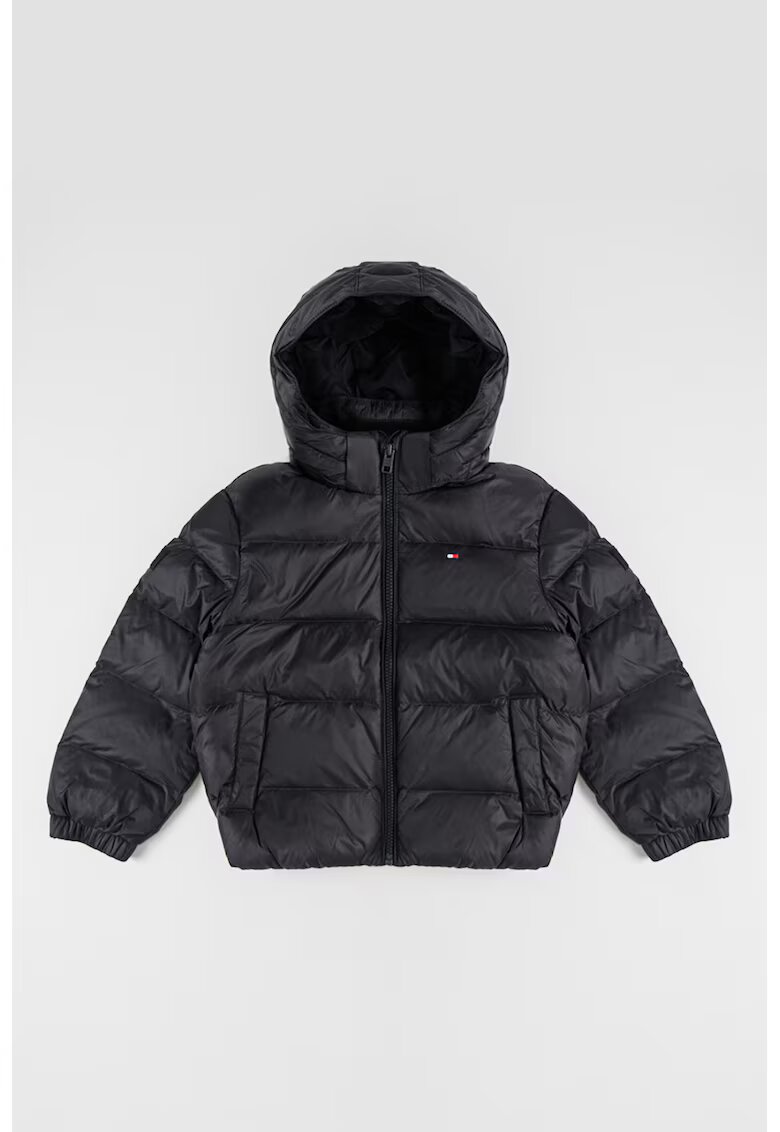 Tommy Hilfiger Зимно яке с качулка - Черен -